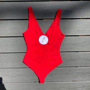 Luvalot One Piece Red Swimsuit